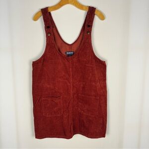 Blue Spice Corduroy Overall Dress